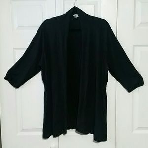Black open FlyAway cardigan